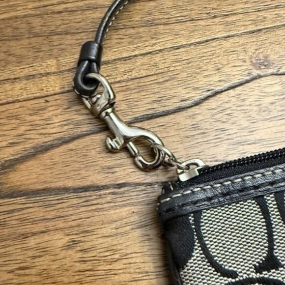 COACH Signature Canvas Wristlet Clutch - Picture 3 of 15